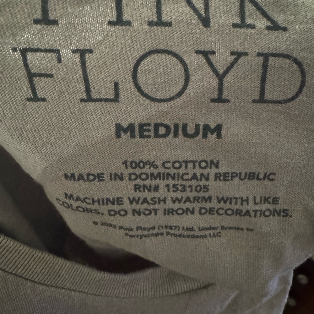 Pink Floyd Gray Tee with Pink and Green Design - Picture 2 of 6